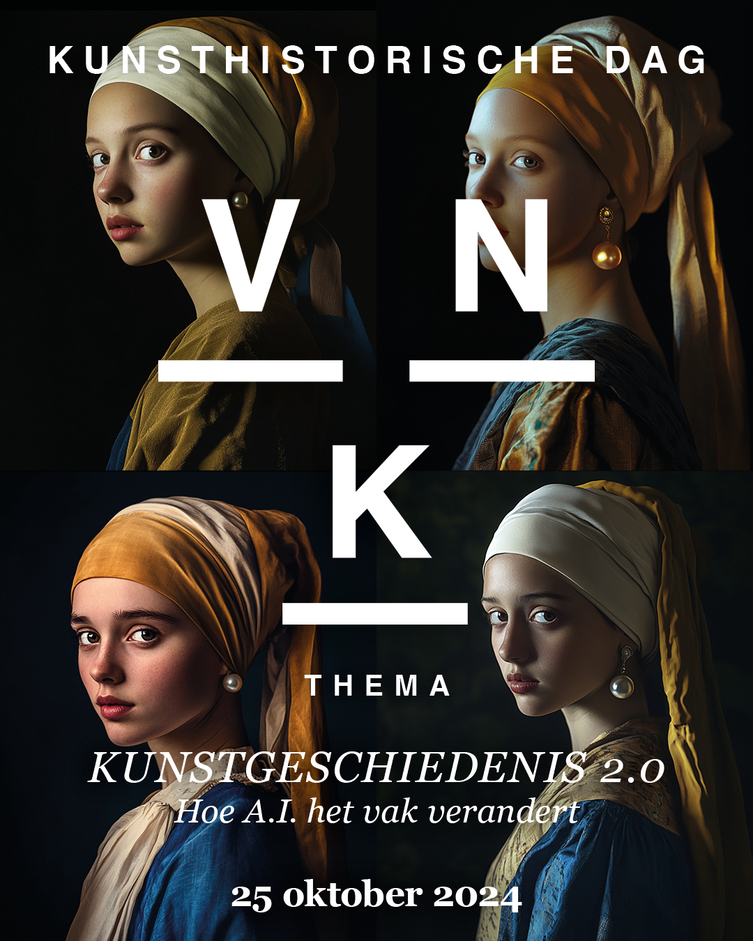 Modern-Day version of The Girl with a Pearl Earring by Vermeer. Photorealistic, 4K (Midjourney prompt) - Martijn Konings 2024