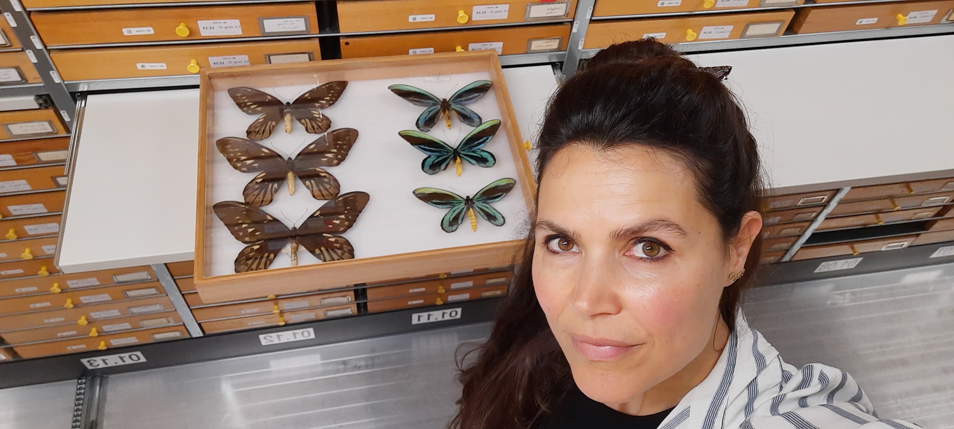 Monica Guimarães Cruz, bioloog en etholoog, werkzaam als coördinator Papillottenproject bij  Naturalis